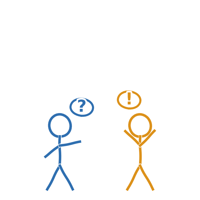 Håndtegnet illustration til teksten om spørg din lærer.